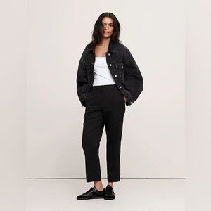 NWT Banana Republic All Day Pant Black Tencel Cotton Blend Size Small